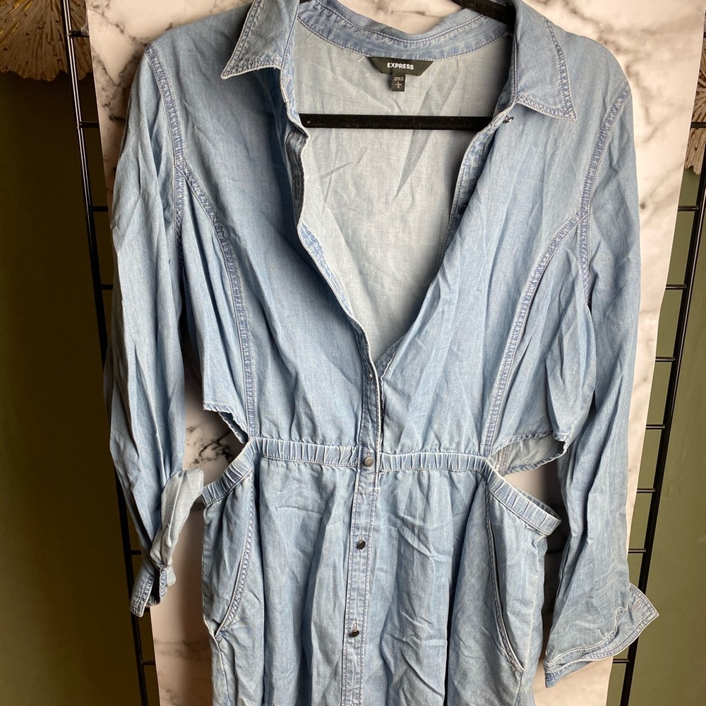 Express jean dress